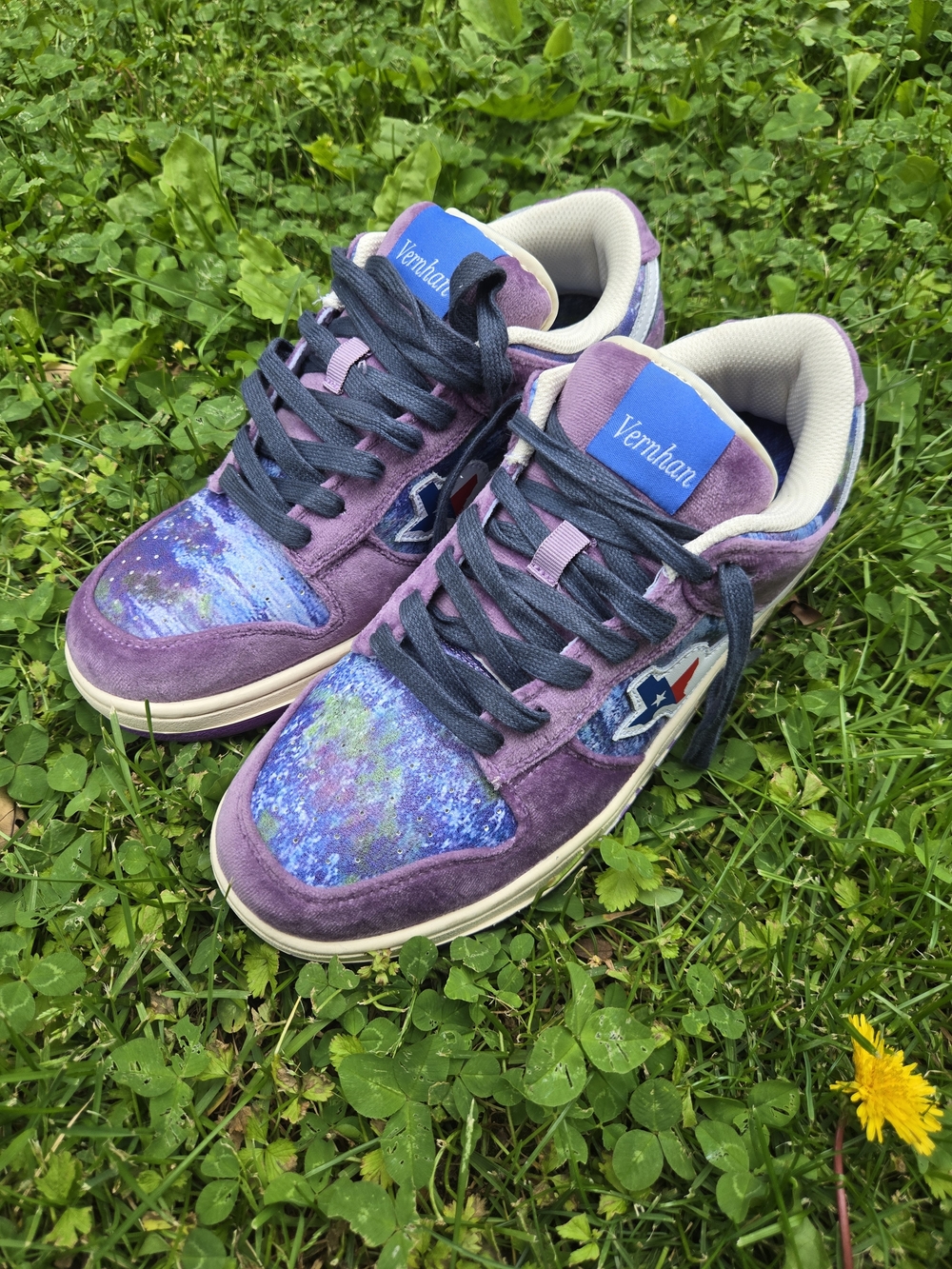 Custom Nike Dunk Low SE Hydrangeas Texas Star Vernhan Men's / Women's Size 9 Men